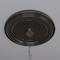 Ekena Millwork Traditional PVC Medallion (Canopies up to 13 1/2"), 22"OD x 3 1/2"ID x 1 1/2"P, Metallic Charcoal CMP22TRCCH - alternate 10